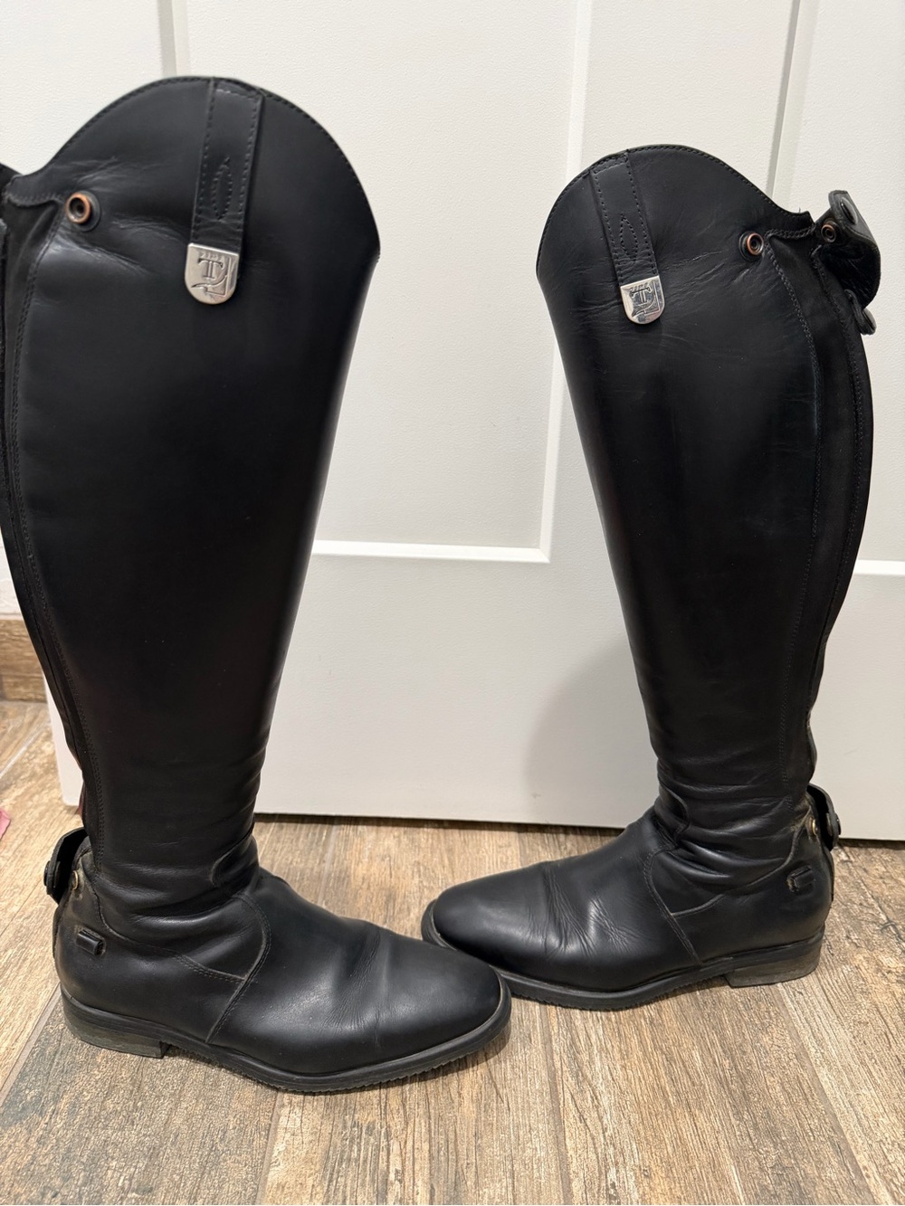 Tucci black tall boots 39D